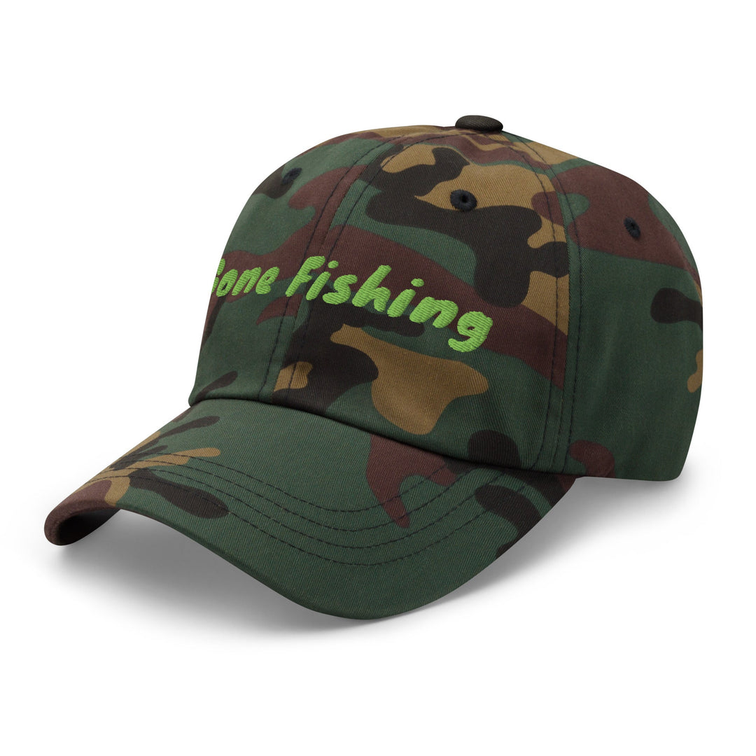 Gone fishing in Camo - Dad hat - Oddhook